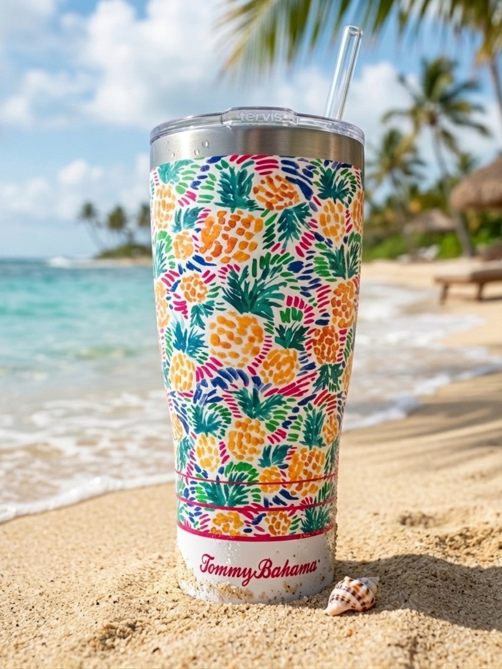 Tommy Bahama 🍍 Pineapple Tervis 30oz Stainless Tumbler | Insulated Traveler